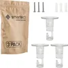 3x Affenschaukel Transparent Aufputz-Kabelhalter Deckenpins Produktbild-Vorschau 1