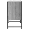 Side view of a gray wood-effect cabinet with a black metal frame. Produktbild-Vorschau