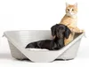 Bama Pet Kattenbak 41.8x50.5x39.6 cm Wit Voir les images du produit 4