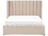 BELIANI Polsterbett Beige 160 x 200 cm aus Samtstoff mit Produktbild-Vorschau 4