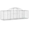 vidaXL Gabionen mit Hochbogen 7 Stk. 200x50x60/80 cm Produktbild-Vorschau 4