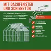 Serre de jardin en aluminium 7,63m³ abri extérieur pour Voir les images du produit 4