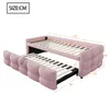 Merax Schlafsofa  Tagesbett 90/180x190cm aus Teddy-Samt, Produktbild-Vorschau 7