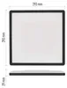 LED přisazené svítidlo FLORI čtvercové, černé, 18W, neutrální bílá Náhled obrázku produktu