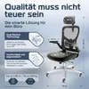 CLOUVOU SmartSeat Bürostuhl Ergonomisch Schreibtischstuhl Produktbild-Vorschau 2