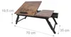 Relaxdays Laptoptafel voor bed en bank, inklapbare Productafbeelding-voorbeeld 4