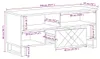 vidaXL TV-Schrank 100x33x46 cm Massivholz Mango Produktbild-Vorschau 7