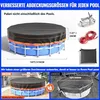 Poolabdeckung Rund 376 cm Wasserdicht Oxford mit Kordelzug Produktbild-Vorschau 4