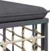 Divano angolare da giardino con cuscini grigio scuro in Anteprima dell’immagine prodotto 6