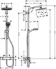 HANSGROHE Colonne de douche Crometta S 240 EcoSmart avec Voir les images du produit 4