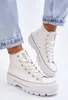 Hoch Plateau-Sneaker aus Stoff Big Star LL274156 Weiß 41 Produktbild-Vorschau 10
