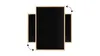 Schwarze Magnetische Kreidetafel 60x40cm Naturholzrahmen Produktbild-Vorschau 14