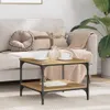 vidaXL Couchtisch Artisan-Eiche 55 x 55 x 40 cm Produktbild-Vorschau 1