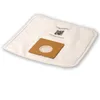 A white vacuum cleaner bag with a brown cardboard opening is shown against a white background. Produktbild-Vorschau