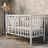 Dětská postýlka Magda 60x120 cm – bílá, s bočnicí a pěnovou Náhled obrázku produktu 3