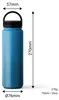 Trinkflasche Edelstahl 750ml Thermo Flasche Sport Produktbild-Vorschau 3
