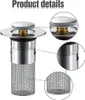 2er-Set Pop-Up Abflussstopfen 33-55 mm mit Haarsieb, Produktbild-Vorschau 6