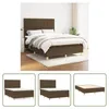 The Living Store Boxspringbett mit Matratze Dunkelbraun Produktbild-Vorschau 6