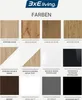 A collage of different color and material samples for furniture. Voir les images du produit