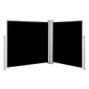 vidaXL Ausziehbare Seitenmarkise Schwarz 120 x 600 cm Produktbild-Vorschau 1