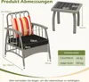 COSTWAY Gartenmöbel Set Polyrattan, Balkonmöbel mit Produktbild-Vorschau 3