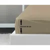 Drap-housse 100 % coton 140 x 190 x 30 cm beige Voir les images du produit 1