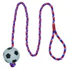 TRIXIE Fußball am Seil, Hund, Kugellager, Schwarz, Rot, Produktbild-Vorschau 1