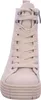 A front view of a beige high-top boot. Náhľad obrázku produktu