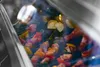 Close-up of food being grilled on a gas grill. Produktbild-Vorschau