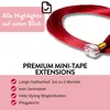 Mini Tape Extensions Premium capelli veri #0/44 Rosso Anteprima dell’immagine prodotto 3