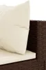 5-tlg. Garten-Lounge-Set mit Kissen Braun Poly Rattan - Produktbild-Vorschau 6