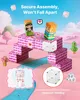 Magnetické bloky 100 ks Sada princeznej zámok STEM Náhľad obrázku produktu 3