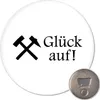 Huuraa Magnet Glück auf! Ruhrpott 59mm Kühlschrankmagnet Produktbild-Vorschau 1