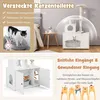COSTWAY Kratzbaum mit Katzenschrank, All-in-One Katzenhaus, Produktbild-Vorschau 4