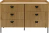 Kommode HWC-O39, Highboard Schrank, 6 Schubladen Melamin Produktbild-Vorschau 5