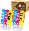 A product shot of ink cartridges and their packaging. Produktbild-Vorschau