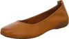A single brown leather ballerina shoe is shown against a white background. Anteprima dell’immagine prodotto