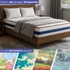 A mattress on a bed, with seasonal imagery at the bottom. Produktbild-Vorschau