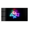DEQORI Glasbild Echtglas 100x50 cm 'Neon Gaming Symbole' Produktbild-Vorschau 2