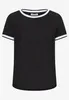 MORE & MORE Contrast Shirt 0790 black 44 Produktbild-Vorschau 1