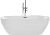BELIANI Badewanne Weiß Acryl 160 x 75 cm Oval Freistehend Produktbild-Vorschau 1