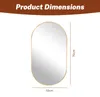 Specchio da parete Zimilo ovale con cornice dorata, 70x50 Anteprima dell’immagine prodotto 5