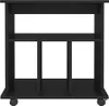 vidaXL Armadio a rotelle nero 60x45x60 cm Materiale a base Anteprima dell’immagine prodotto 4