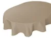 Tischdecke oval beige natur 135x180 cm Leinenoptik Produktbild-Vorschau 6