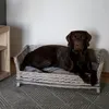 UNUS® Hundebett Hundekorb Hundekörbchen aus Weide eckig mit Produktbild-Vorschau 5
