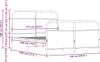 vidaXL Metallbett ohne Matratze Räuchereiche 137x190 cm Produktbild-Vorschau 8