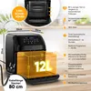 Stillstern Heißluftfritteuse XXL 12L mit LED-Touchscreen, Produktbild-Vorschau 4