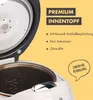 Close-up of a rice cooker interior with descriptive text. Anteprima dell’immagine prodotto