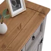 Sideboard RAMON Landhausstil Kommode Kiefer massiv grau Produktbild-Vorschau 5
