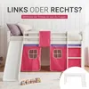 Homestyle4u Hochbett 90x200 mit Rutsche Lattenrost Vorhang Produktbild-Vorschau 19